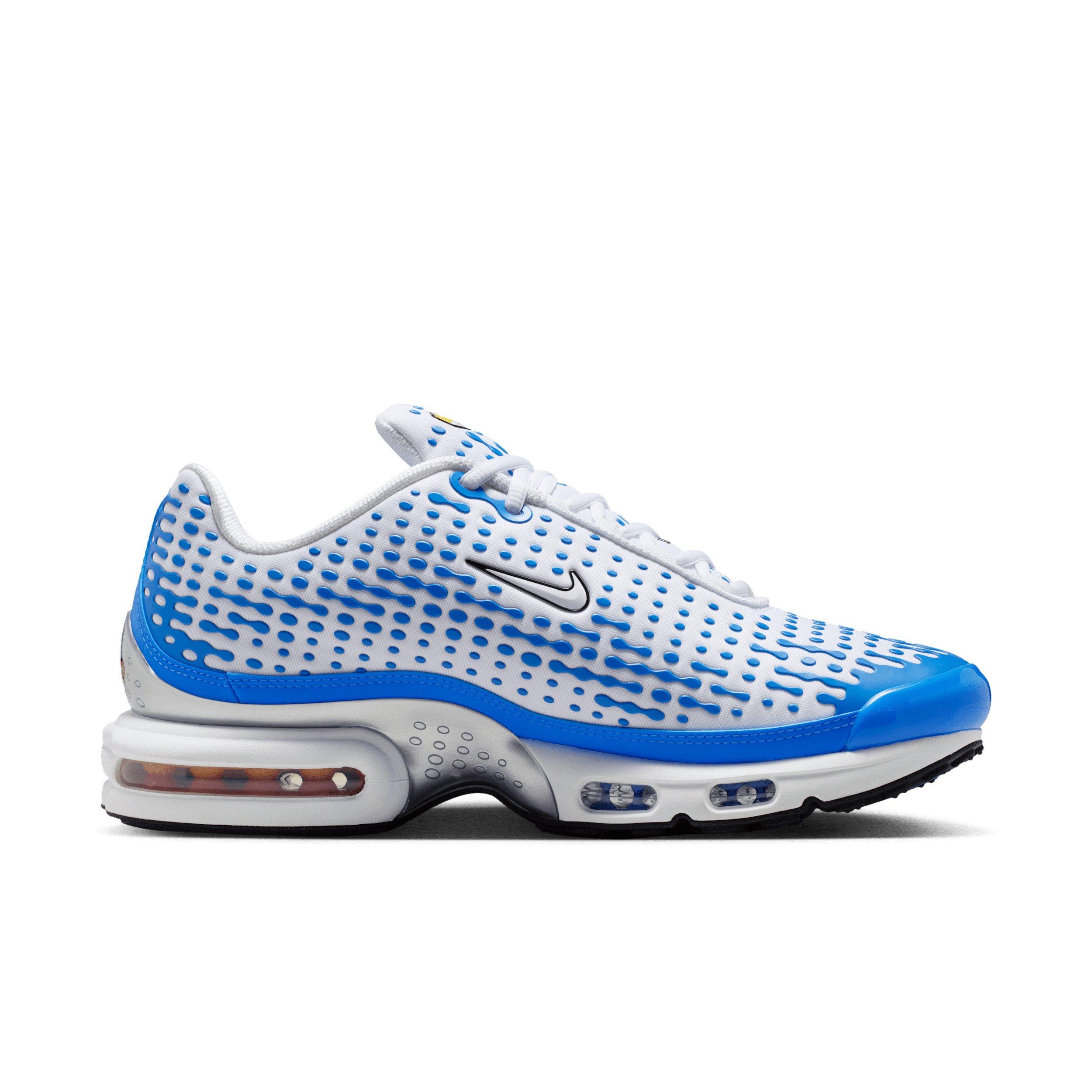 Nike Air Max Plus VII "White/Blue Crystal/Metallic Silver/White" Men's Shoe - WHITE/BLUE/SILVER/WHITE